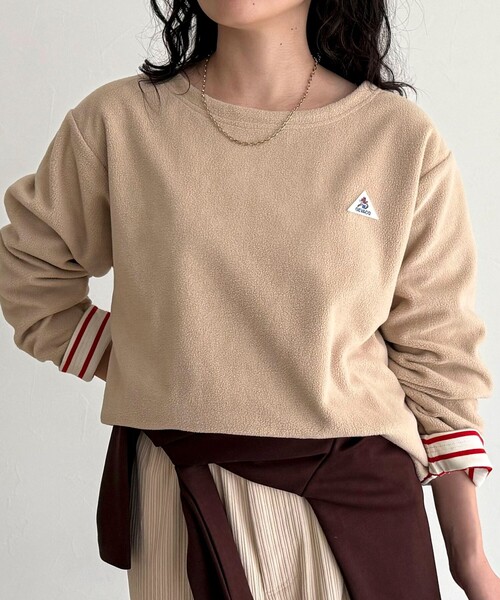 GEVACO（ゲバコ）の「【2WAY仕様】【GEVACO/ゲバコ】裏フリースボートネックTシャツ（Tシャツ/カットソー・レディース・ブルー系その他/ブルー系その他6/ピンク系その他/ブラック系その他・38）」の4枚目の写真