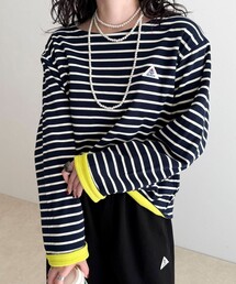 GEVACO | 【2WAY仕様】【GEVACO/ゲバコ】裏フリースボートネックTシャツ(Tシャツ/カットソー)