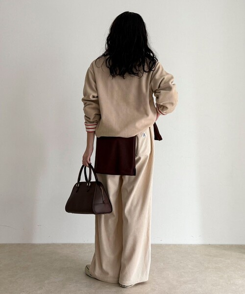 GEVACO（ゲバコ）の「【2WAY仕様】【GEVACO/ゲバコ】裏フリースボートネックTシャツ（Tシャツ/カットソー・レディース・ブルー系その他/ブルー系その他6/ピンク系その他/ブラック系その他・38）」の6枚目の写真