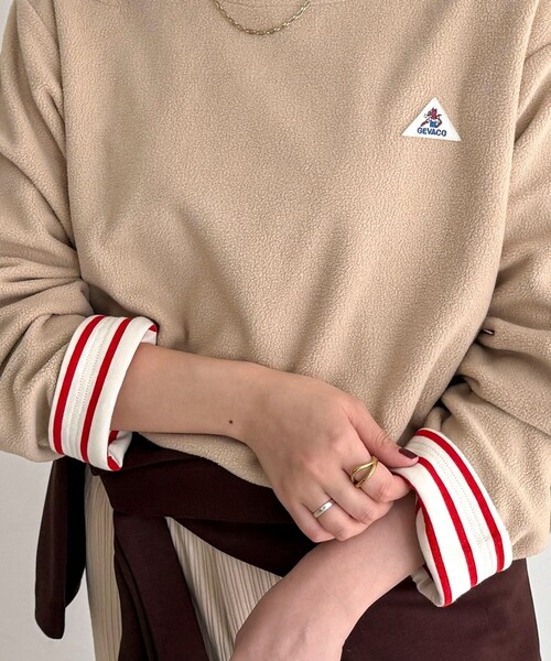 GEVACO（ゲバコ）の「【2WAY仕様】【GEVACO/ゲバコ】裏フリースボートネックTシャツ（Tシャツ/カットソー・レディース・ブルー系その他/ブルー系その他6/ピンク系その他/ブラック系その他・38）」の12枚目の写真