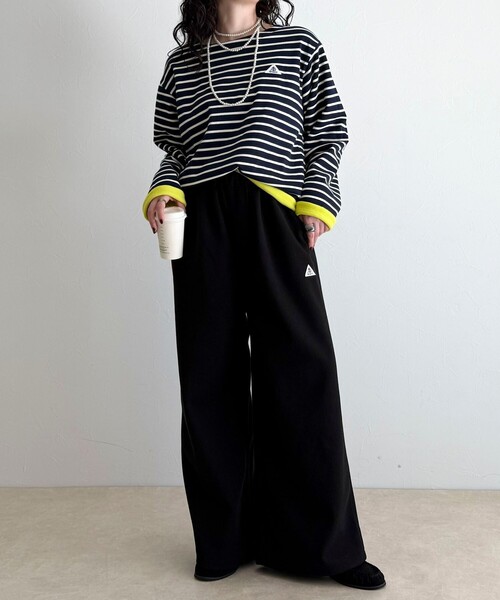 GEVACO（ゲバコ）の「【2WAY仕様】【GEVACO/ゲバコ】裏フリースボートネックTシャツ（Tシャツ/カットソー・レディース・ブルー系その他/ブルー系その他6/ピンク系その他/ブラック系その他・38）」の13枚目の写真