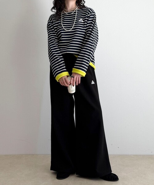 GEVACO（ゲバコ）の「【2WAY仕様】【GEVACO/ゲバコ】裏フリースボートネックTシャツ（Tシャツ/カットソー・レディース・ブルー系その他/ブルー系その他6/ピンク系その他/ブラック系その他・38）」の15枚目の写真