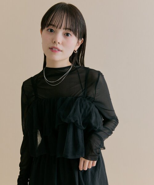 Mystic チュールキャミワンピースSET セール】[森川企画/オケージョンアイテム]チュールキャミワンピースSET