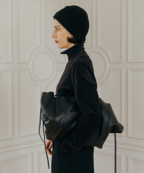 CREDONA（クレドナ）の「KNIT BEANIE/ニットビーニー（ニットキャップ/ビーニー・レディース・ブラウン/ブラック/グレー/アイボリー・FREE）」の9枚目の写真