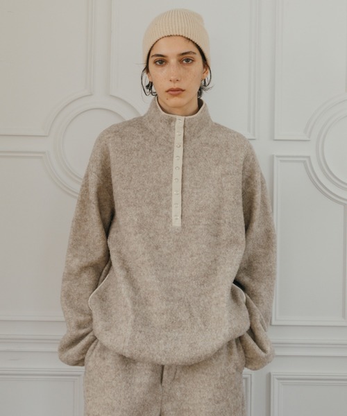 CREDONA（クレドナ）の「KNIT BEANIE/ニットビーニー（ニットキャップ/ビーニー・レディース・ブラウン/ブラック/グレー/アイボリー・FREE）」の6枚目の写真