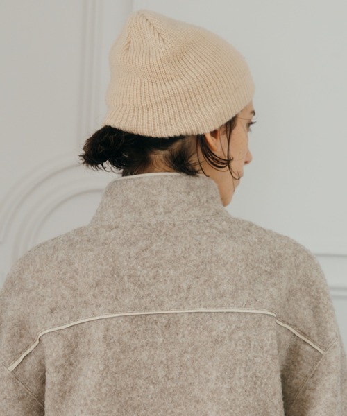 CREDONA（クレドナ）の「KNIT BEANIE/ニットビーニー（ニットキャップ/ビーニー・レディース・ブラウン/ブラック/グレー/アイボリー・FREE）」の17枚目の写真