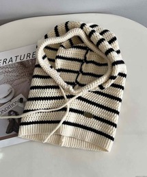 TONE SELECT GOODS | pur chouchou/ボーダー ニット バラクラバ P4523(マフラー)