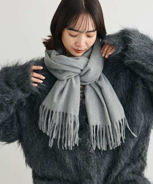 Green　Parks（グリーンパークス）の「カシミアライクストール（ストール/ショール・レディース・グレー/アイボリー/ブラウン系その他4/ブルー系その他3・FREE）」の10枚目の写真
