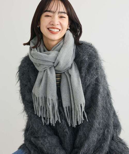 Green　Parks（グリーンパークス）の「カシミアライクストール（ストール/ショール・レディース・グレー/アイボリー/ブラウン系その他4/ブルー系その他3・FREE）」の9枚目の写真