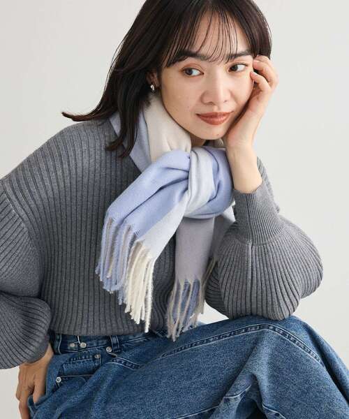 Green　Parks（グリーンパークス）の「カシミアライクストール（ストール/ショール・レディース・グレー/アイボリー/ブラウン系その他4/ブルー系その他3・FREE）」の8枚目の写真