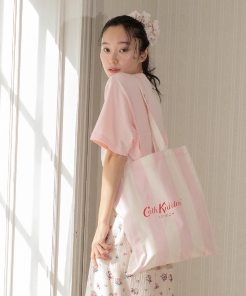 Cath Kidston（キャスキッドソン）の「トートバッグ Pink Stripe（トートバッグ・レディース・ベビーピンク・FREE）」の12枚目の写真