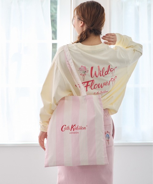 Cath Kidston（キャスキッドソン）の「トートバッグ Pink Stripe（トートバッグ・レディース・ベビーピンク・FREE）」の4枚目の写真