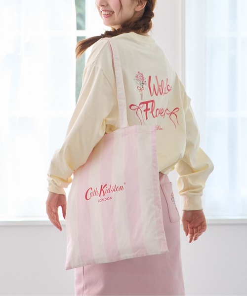 Cath Kidston（キャスキッドソン）の「トートバッグ Pink Stripe（トートバッグ・レディース・ベビーピンク・FREE）」の5枚目の写真