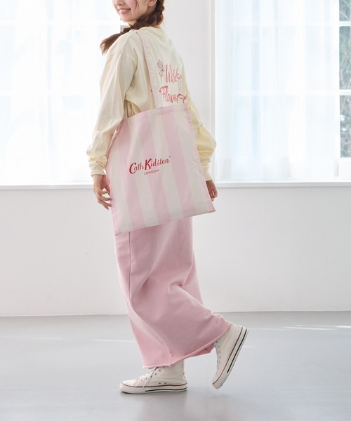 Cath Kidston（キャスキッドソン）の「トートバッグ Pink Stripe（トートバッグ・レディース・ベビーピンク・FREE）」の7枚目の写真