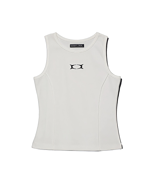 CRITIC(クリティック)の「WORMHOLE SLEEVELESS TOP (FOR WOMEN) WHITE(Tシャツ/カットソー・レディース・その他・FREE)」の2枚目の写真