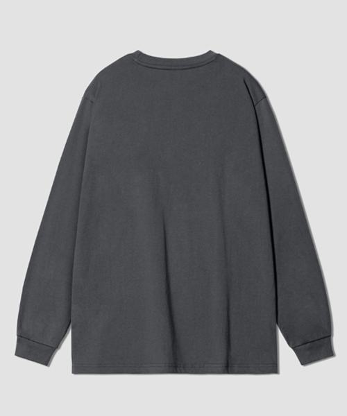 GRANFINNY(グランフィニ)の「ベーシックポケットロングスリーブ- グレー(Tシャツ/カットソー・レディース・ダークグレー・MEDIUM/LARGE/X-LARGE)」の2枚目の写真