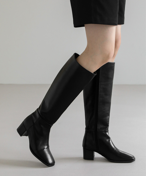 セール】Rozar スクエア ロングブーツ (5cm)（ブーツ）｜SAPPUN