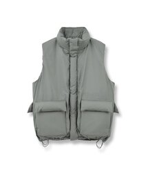 BROWNYARD（ブラウンヤード）の「トラベルグースダウンベスト、オリーブグレー（ダウンベスト）」