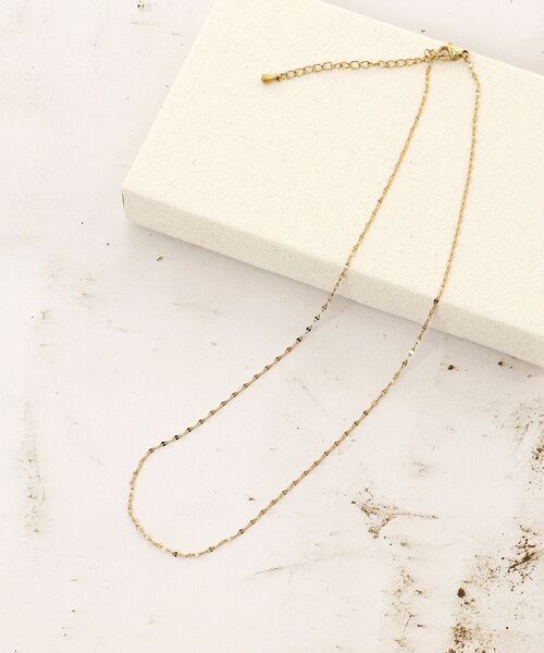 le.coeur blanc（ルクールブラン）の「O ステンレスシンプルネックレス（ネックレス・レディース・ゴールド・FREE）」の2枚目の写真