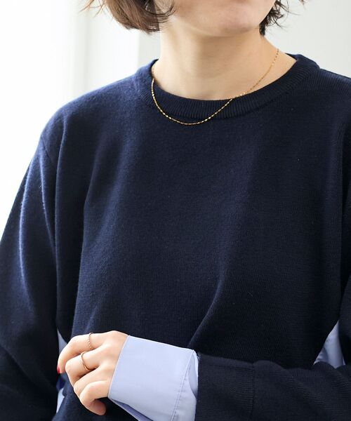 le.coeur blanc（ルクールブラン）の「O ステンレスシンプルネックレス（ネックレス・レディース・ゴールド・FREE）」の7枚目の写真