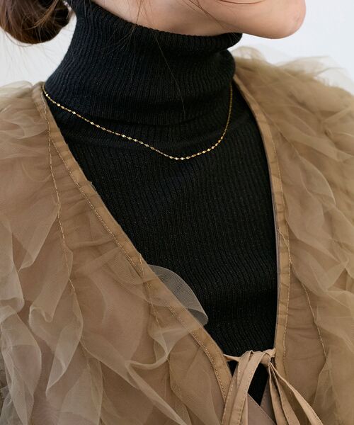 le.coeur blanc（ルクールブラン）の「O ステンレスシンプルネックレス（ネックレス・レディース・ゴールド・FREE）」の10枚目の写真