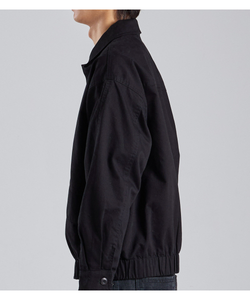 BUTTON SEOUL(ボタンソウル)の「ヒドンプラケットクロップヘリントンコットンジャケット(ブラック)(その他アウター・メンズ・その他・MEDIUM/LARGE/X-LARGE)」の7枚目の写真