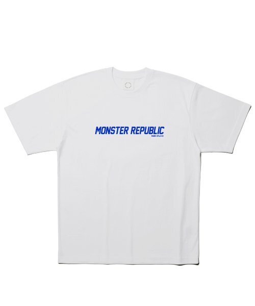 MONSTER REPUBLIC(モンスターリパブリック)の「モンスター ベーシック ロゴ ブルー Tシャツ ホワイト(Tシャツ/カットソー・レディース・その他・LARGE/MEDIUM/SMALL/X-LARGE)」の3枚目の写真
