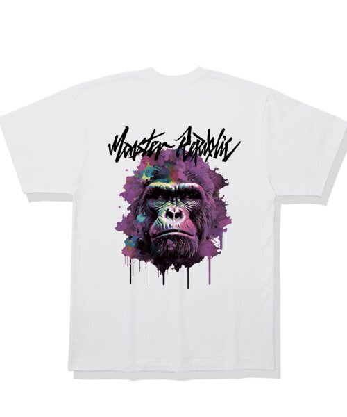 MONSTER REPUBLIC(モンスターリパブリック)の「リアルフェイス ラベンダーパープル Tシャツ ホワイト(Tシャツ/カットソー・レディース・その他・LARGE/MEDIUM/SMALL/X-LARGE)」の2枚目の写真