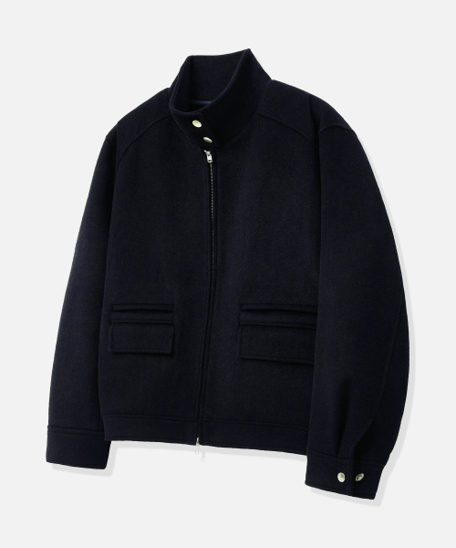 DRAW FIT（ドローフィット）の「ウールヘリングトンアラインジャケット [D.NAVY]（ブルゾン・メンズ・その他・MEDIUM/LARGE/X-LARGE）」の3枚目の写真