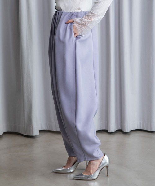 MARECHAL TERRE（マルシャルテル）の「【UV / 防シワ 機能付き】コクーンパンツ（その他パンツ・レディース・ブラック/ネイビー/グレー/サンドベージュ/ラベンダー・MEDIUM）」の6枚目の写真