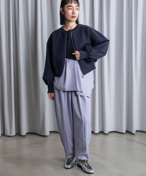 MARECHAL TERRE（マルシャルテル）の「【UV / 防シワ 機能付き】コクーンパンツ（その他パンツ・レディース・ブラック/ネイビー/グレー/サンドベージュ/ラベンダー・MEDIUM）」の9枚目の写真