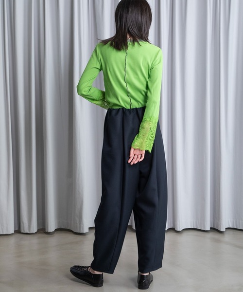 MARECHAL TERRE（マルシャルテル）の「【UV / 防シワ 機能付き】コクーンパンツ（その他パンツ・レディース・ブラック/ネイビー/グレー/サンドベージュ/ラベンダー・MEDIUM）」の12枚目の写真