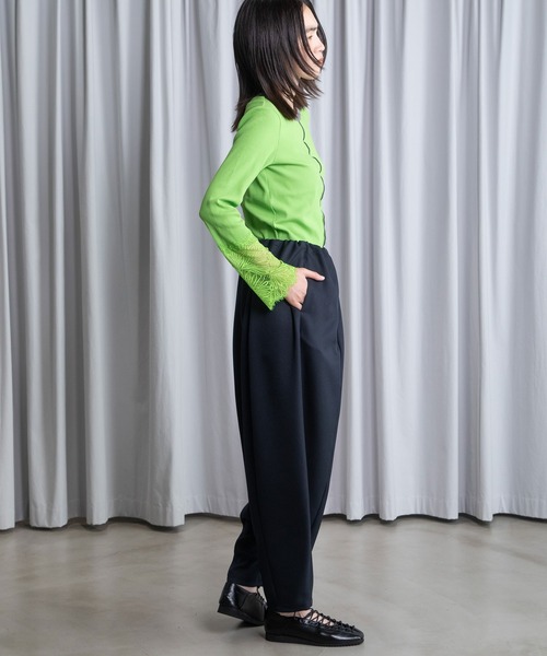 MARECHAL TERRE（マルシャルテル）の「【UV / 防シワ 機能付き】コクーンパンツ（その他パンツ・レディース・ブラック/ネイビー/グレー/サンドベージュ/ラベンダー・MEDIUM）」の13枚目の写真