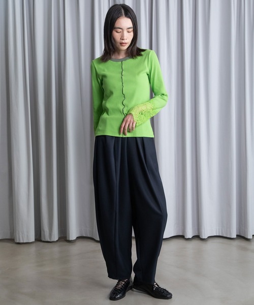 MARECHAL TERRE（マルシャルテル）の「【UV / 防シワ 機能付き】コクーンパンツ（その他パンツ・レディース・ブラック/ネイビー/グレー/サンドベージュ/ラベンダー・MEDIUM）」の14枚目の写真