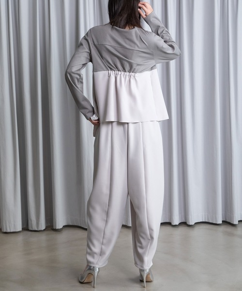 MARECHAL TERRE（マルシャルテル）の「【UV / 防シワ 機能付き】コクーンパンツ（その他パンツ・レディース・ブラック/ネイビー/グレー/サンドベージュ/ラベンダー・MEDIUM）」の17枚目の写真