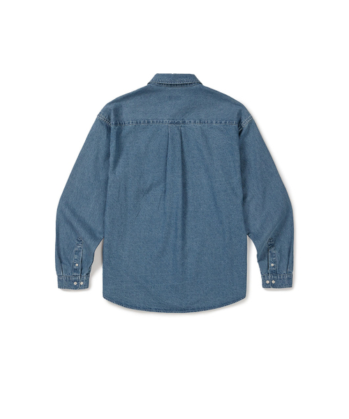 MMLG（エムエムエルジー）の「[Mmlg] LABLE M DENIM SHIRTS (BLUE)（シャツ/ブラウス・レディース・その他・X-LARGE/LARGE/MEDIUM/SMALL）」の2枚目の写真