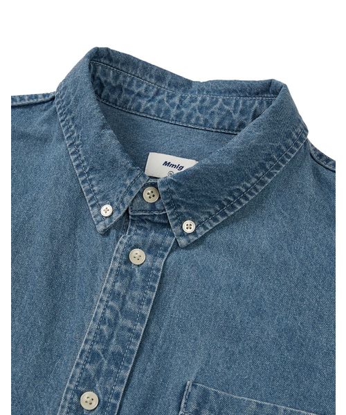 MMLG（エムエムエルジー）の「[Mmlg] LABLE M DENIM SHIRTS (BLUE)（シャツ/ブラウス・レディース・その他・X-LARGE/LARGE/MEDIUM/SMALL）」の3枚目の写真