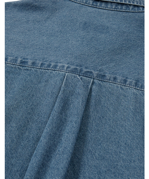 MMLG（エムエムエルジー）の「[Mmlg] LABLE M DENIM SHIRTS (BLUE)（シャツ/ブラウス・レディース・その他・X-LARGE/LARGE/MEDIUM/SMALL）」の6枚目の写真