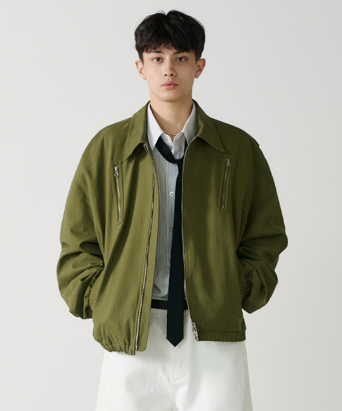 zipper jacket (green)