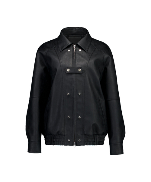 SETUP-EXE(セットアップイーエックスイー)の「STUDDED BOMBER JACKET / BLACK(ライダースジャケット・レディース・その他・OS)」の3枚目の写真