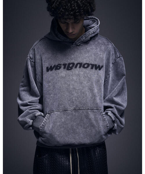 DANKE SCHON（ダンケシェーン）の「DankeSchon/ダンケシェーン/CHEMICAL SWEAT HOODIE（パーカー・レディース・ブラック・M/L）」の2枚目の写真