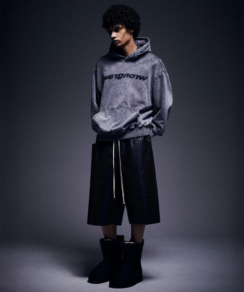 DANKE SCHON（ダンケシェーン）の「DankeSchon/ダンケシェーン/CHEMICAL SWEAT HOODIE（パーカー・レディース・ブラック・M/L）」の3枚目の写真