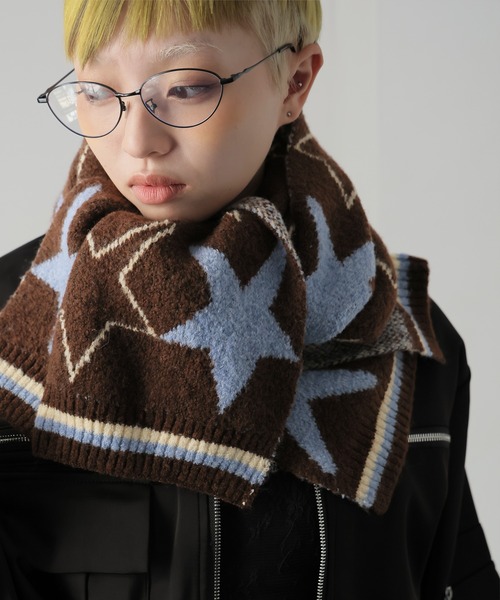 セール】星柄ニットマフラー（マフラー）｜Ulysses（ユリシス）の