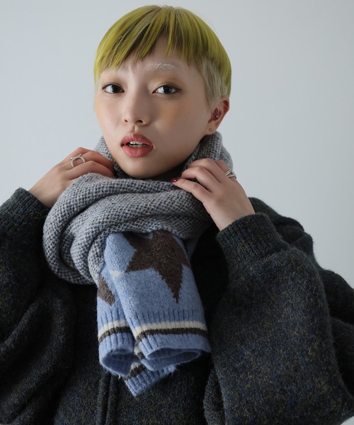 セール】星柄ニットマフラー（マフラー）｜Ulysses（ユリシス）の