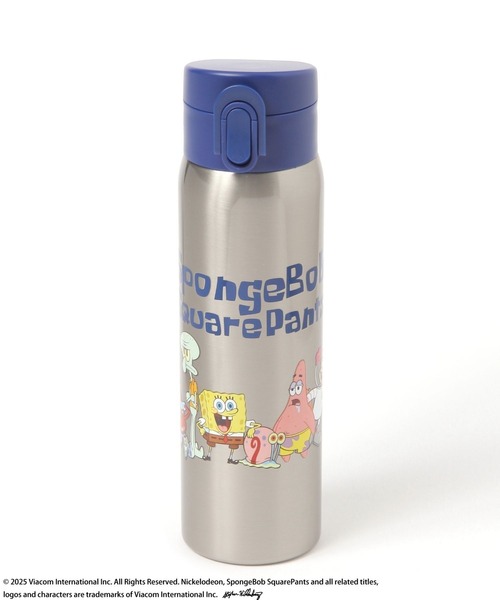BAYFLOW（ベイフロー）の「【スポンジ・ボブ×BAYFLOW】ワンタッチステンレスボトル480ml[保温・保冷]（水筒・レディース・シルバー・ONESIZE）」の2枚目の写真