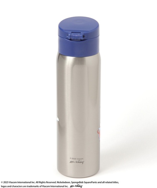 BAYFLOW（ベイフロー）の「【スポンジ・ボブ×BAYFLOW】ワンタッチステンレスボトル480ml[保温・保冷]（水筒・レディース・シルバー・ONESIZE）」の3枚目の写真