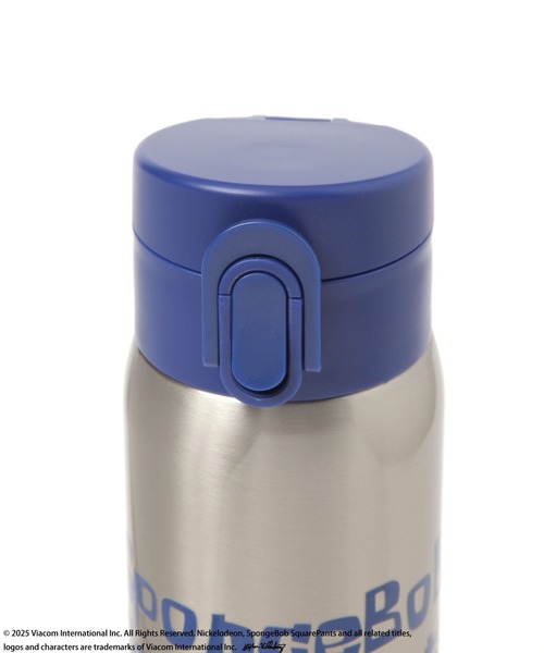 BAYFLOW（ベイフロー）の「【スポンジ・ボブ×BAYFLOW】ワンタッチステンレスボトル480ml[保温・保冷]（水筒・レディース・シルバー・ONESIZE）」の5枚目の写真