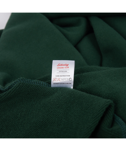 SATURDAY LEISURE CLUB(サタデーレジャークラブ)の「Saturday Leisure Club Logo Leisure Half Zip-Up Sweatshirt(Unisex) - Green(スウェット・メンズ・その他・MEDIUM/LARGE/X-LARGE)」の6枚目の写真