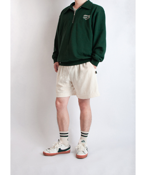 SATURDAY LEISURE CLUB(サタデーレジャークラブ)の「Saturday Leisure Club Logo Leisure Half Zip-Up Sweatshirt(Unisex) - Green(スウェット・メンズ・その他・MEDIUM/LARGE/X-LARGE)」の7枚目の写真