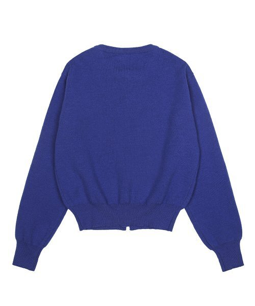 NEUFETBLEU(ヌフエブル)の「NEB roundneck cardigan (blue)(カーディガン/ボレロ・レディース・その他・SMALL)」の2枚目の写真